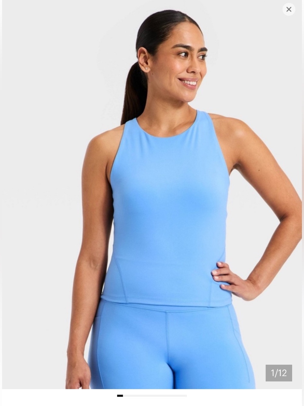 all in motion Sky Blue Leggings and Tank Set - Picture 2 of 3